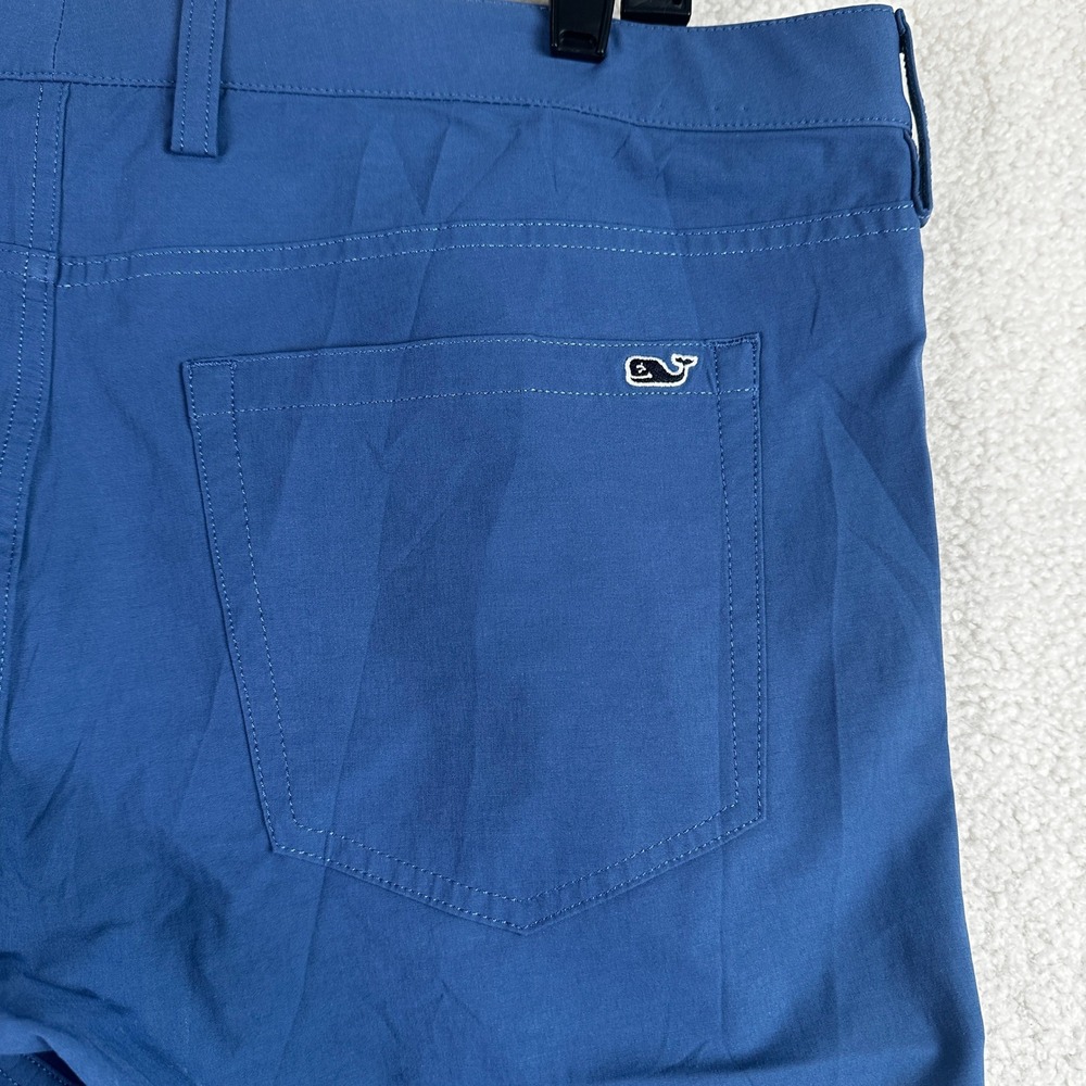 Vineyard Vines Performance On-The-Go Pants Mens 40x32 Blue Golf Chino Stretch - Picture 5 of 11